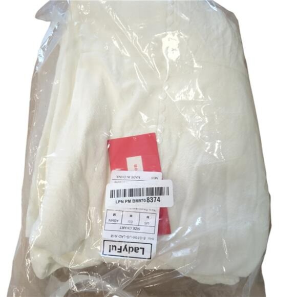 Ladyful Women's V Neck Solid Color Sleeveless Cotton Linen Dress M - Picture 5 of 9